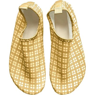 Badeschuhe – Buchweizen-Plaid