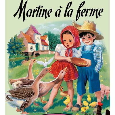 Affiche poster Martine à la ferme
