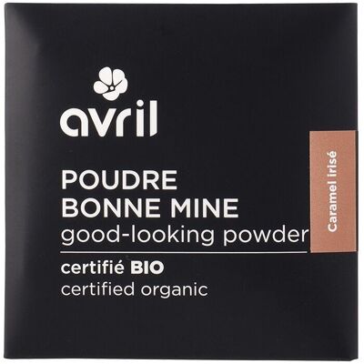Healthy glow powder refill Iridescent caramel Certified organic