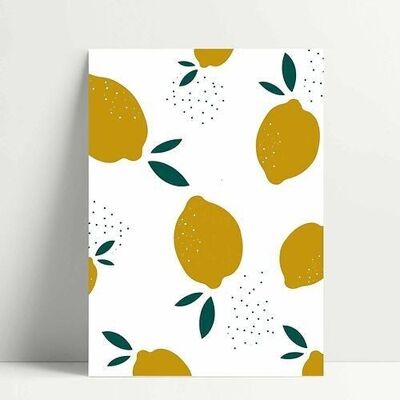 Lemon Pattern - Carte Postale