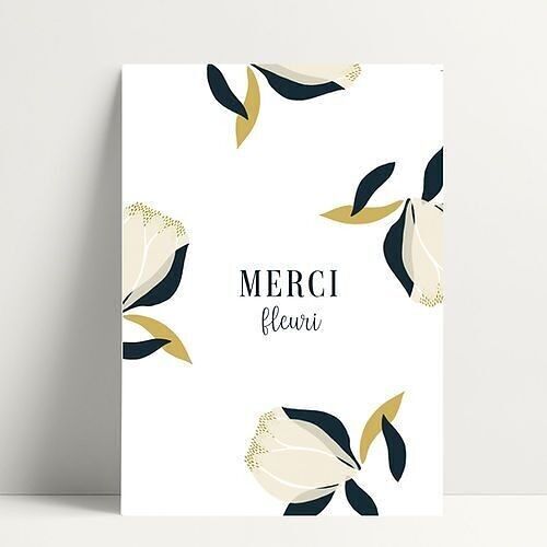 Merci Fleuri - Carte Postale