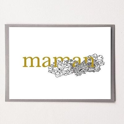 Mama - Postkarte