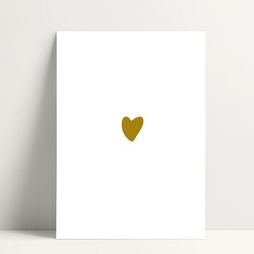 Gold Heart - Carte Postale