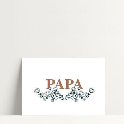 Papa Lisette Pfirsich - Postkarte