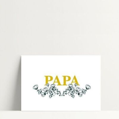  Papa Lisette Gold - Postkarte