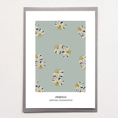 A4 Daffodil Pattern - Affiche