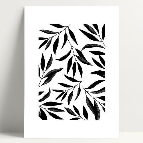 A4 Flora foliage - Affiche