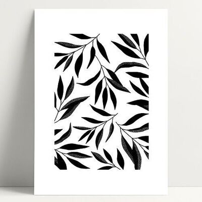 A4 Flora Laub - Poster