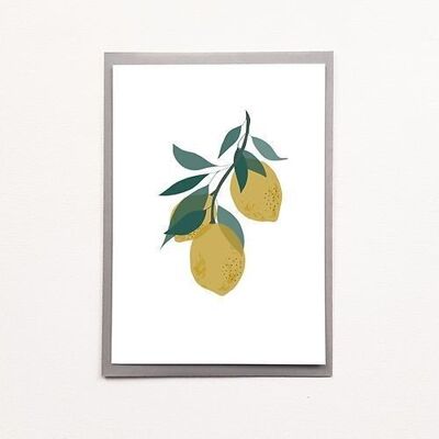 Limones de verano A5 - Póster