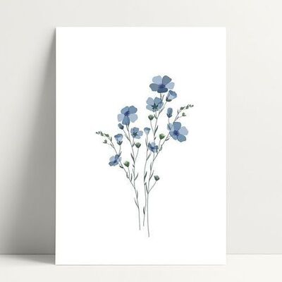 A5 Forget-Me-Not - Poster