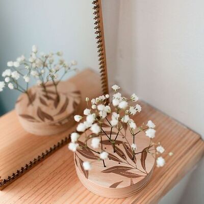 Coffee Flora - Round flower holder