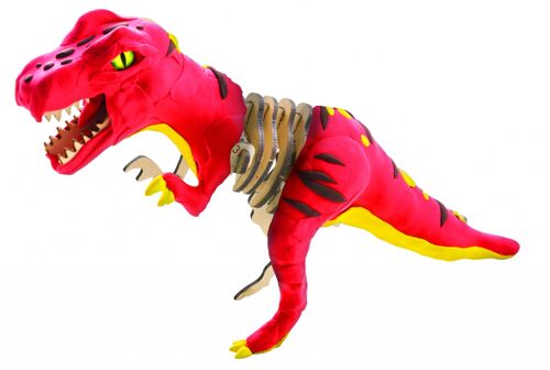 Wood & Clay Kit Make A Dinosaur T-Rex - Children's craft kits - dinosaur kit