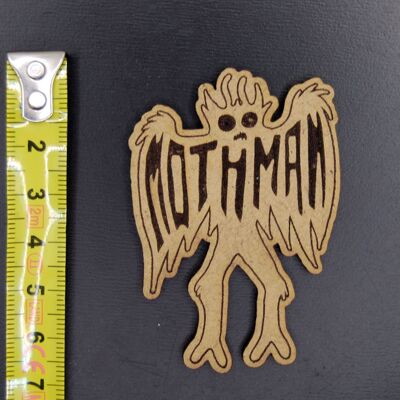 Wooden magnet "Mothman"