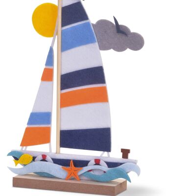 NEW Felt & Wood Craft - Make A Sailing Boat