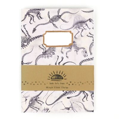 Mesozoic Dinosaur Print Notebook