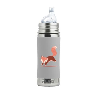 Scalable learning bottle in stainless steel 325ml