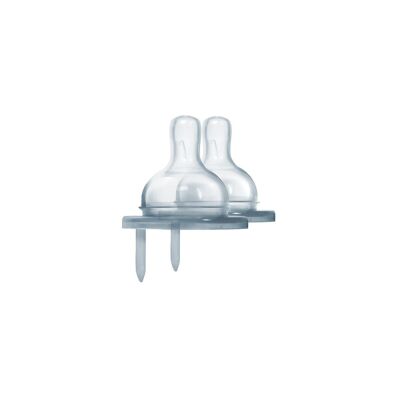 Tétines en silicone pour biberon (lot de 2)