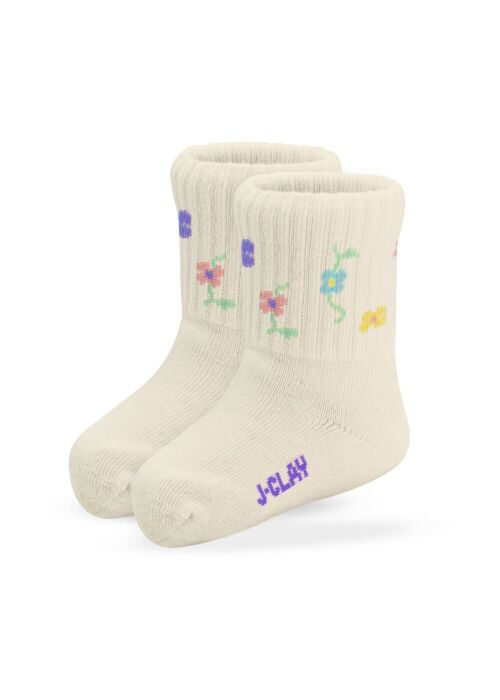 Spring Flower Mini (3 Paar) - Kinder Tennis Socken