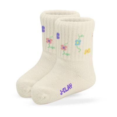 Spring Flower Mini (3 Paar) - Kinder Tennis Socken