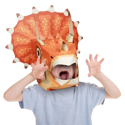 Triceratops 3D Mask Card Craft: crea la tua maschera per la testa