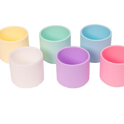 Silicone stacking cups