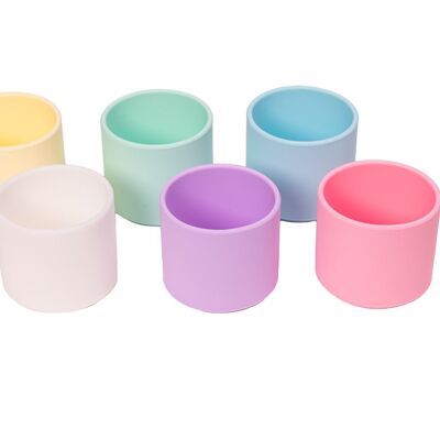 Silicone stacking cups