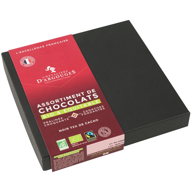 Chevaliers D'Argouges Organic Assorted Chocolate, 3.8 oz