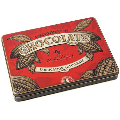 VINTAGE BOX – SORTIMENT AUS 70 % Zartbitterschokolade, 33 % MILCH