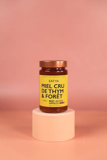 Miel de Thym Bio et Cru 450g - EATYA