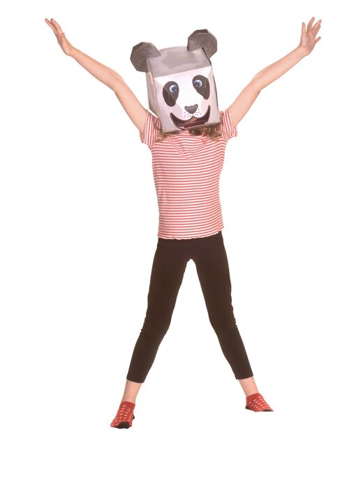 Panda 3D Mask Card Craft - make your own head mask