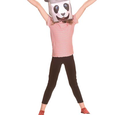 Manualidad con tarjeta de máscara Panda 3D: haz tu propia máscara para la cabeza