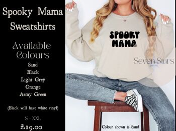Sweat-shirt Spooky Mama 1