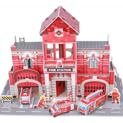 Artesanía de construcción 3D - Estación de bomberos