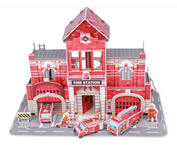 Artisanat de construction 3D - Caserne de pompiers 1