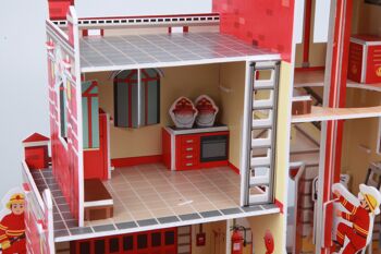 Artisanat de construction 3D - Caserne de pompiers 2