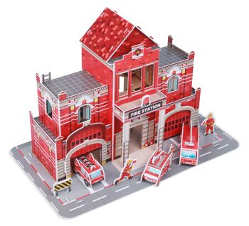 Artisanat de construction 3D - Caserne de pompiers 4