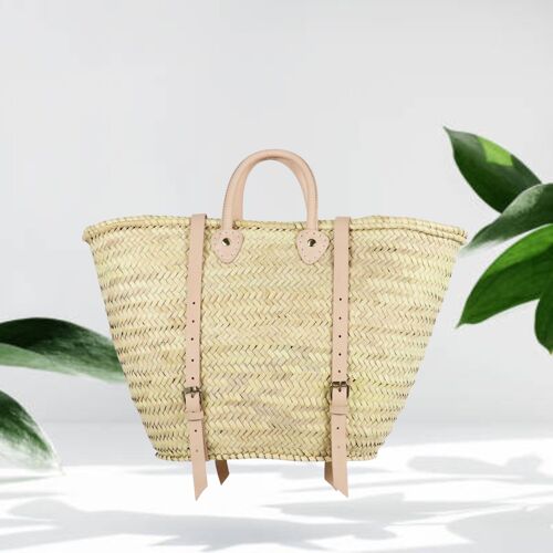 Le Marché French Straw Basket Market Backpack