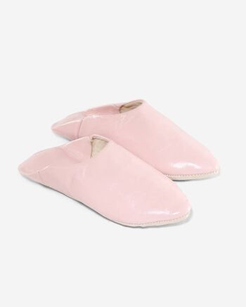 Chaussons Babouches Unisexe en Cuir Teints de Couleur Naturelle 4