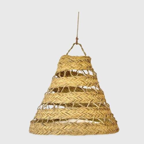 Moroccan handmade Natural Rattan lampshade, Suspension Doum1