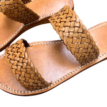 Sandales marocaines en cuir, Chaussures d'été 100% FAIT MAIN 10
