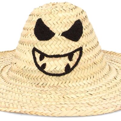 Sombrero de Paja de Halloween Hecho a Mano Personalizado Tipo 2