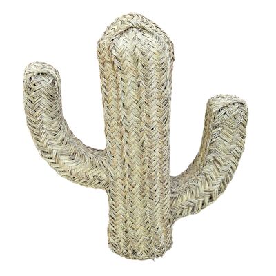 RATTAN-KAKTUS-DEKOR Marokkanischer handgewebter Kaktus, handgefertigt