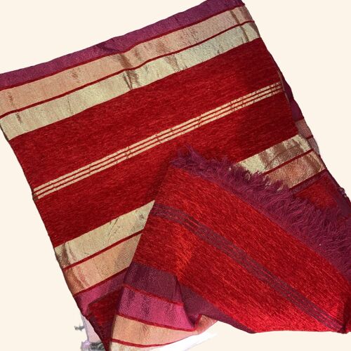 Handwoven Sabra Silk Moroccan Stripe Fabric