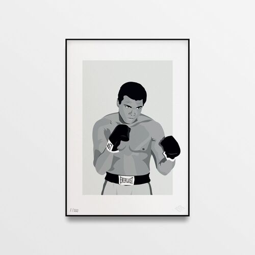 Affiche "Mohamed Ali, Limited Edition" - 30x40cm