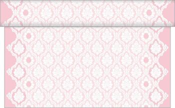 Chemin de table Mandy vieux rose en Linclass® Airlaid 40 cm x 24 m, 1 pièce 1