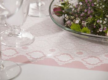 Chemin de table Mandy vieux rose en Linclass® Airlaid 40 cm x 24 m, 1 pièce 4