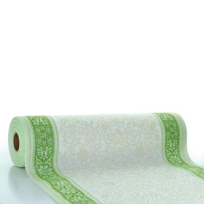 Table runner Lara in green from Linclass® Airlaid 40 cm x 24 m, 1 piece