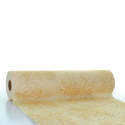 Table runner Camilla in cream from Linclass® Airlaid 40 cm x 24 m, 1 piece
