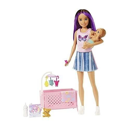Mattel - réf : HJY33 - Barbie - Coffret Skipper Baby-Sitter - Poupée mannequin