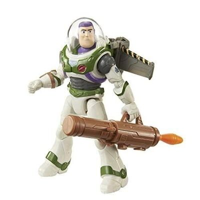 Mattel - ref: HHJ86 - Disney Pixar - Buzz Lightyear Figura de acción (12,7 cm) con jetpack y cañón